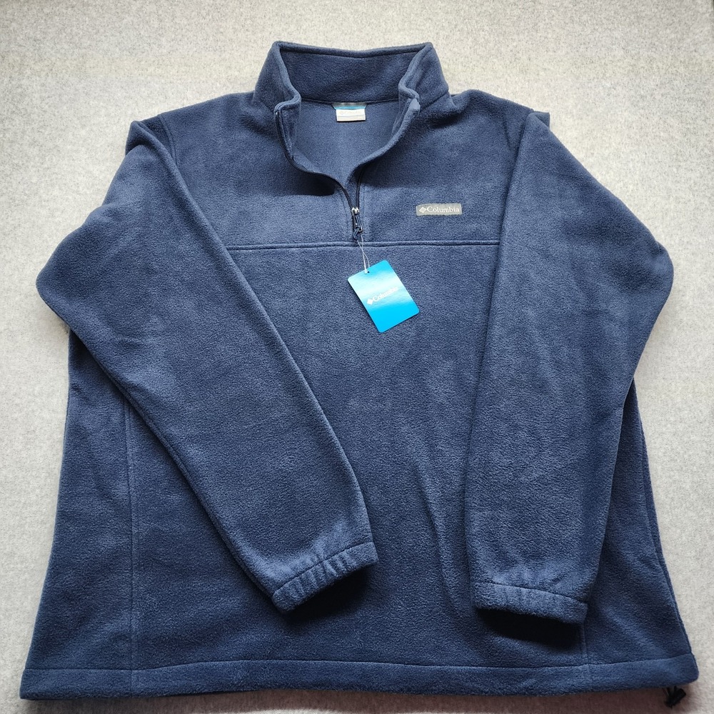 Men's Columbia Quarter Zip Gray Sweatshirt Sweatshirt Pullover Size XXL NWT